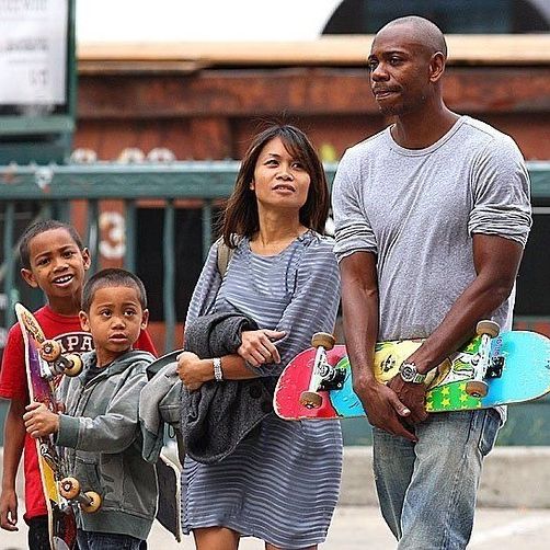Ibrahim Chappelle and Dave Chappelle family